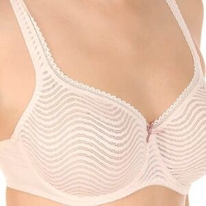 Empreinte Bra Full Cup Kaela Wavy Lace Underwire Cream Ivory 38E